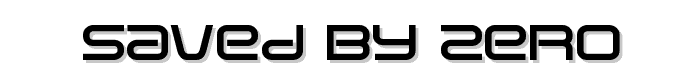 Saved By Zero font